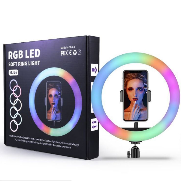 Live RGB fill light for photography and indoor video shooting, ring light.