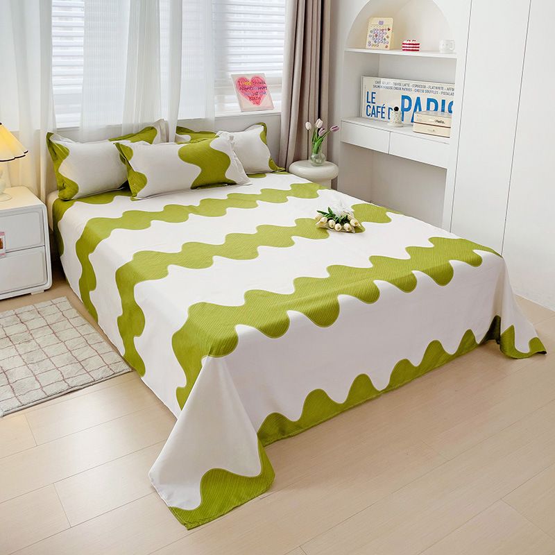 120*230cm ,150*230cm ,180*230cm,220*230cm ,230*250cm Washed cotton brushed bed sheets pillow cases CRRSHOP free shipping Bed cover pillowcase 48 * 74cm