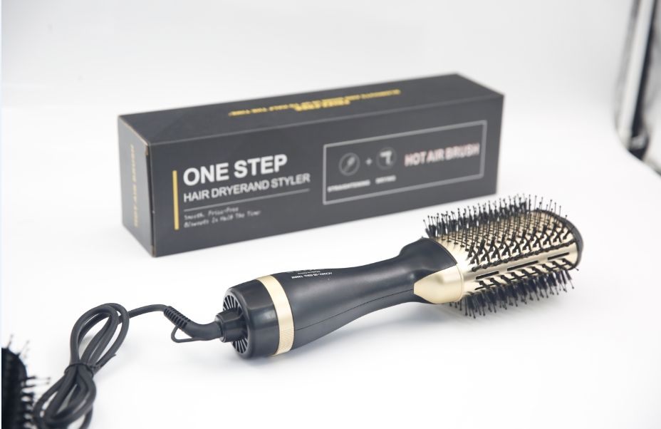 Hot air comb Multi-functional hair dryer dry and wet dual use hair dryer comb curl hair straightener
