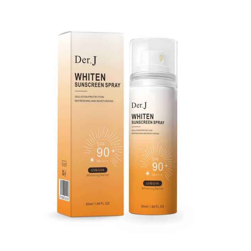 Der.J Sunscreen spray SPF90+ All weather sunscreen spray，Refreshing moisturizing sunscreen spray ，skin whitening Sunscreen Facial Care 