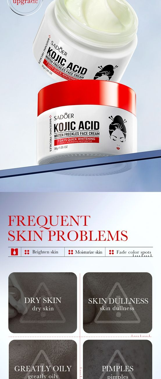 Kojic acid whitening and anti-freckle cream,Brightening and rejuvenating skin to remove melanin cream,whiten freckles face cream,kojic acid face cream