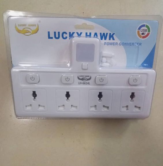 T-type 4Way  socket outlet from 13A to 4way multi-socket with switch and light extension socket