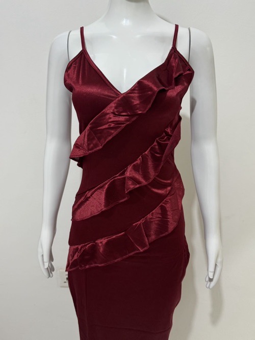 Hot Selling Sexy Open Back Fashion Dress Solid Color Bodycon Dress For Women's Resort Dress