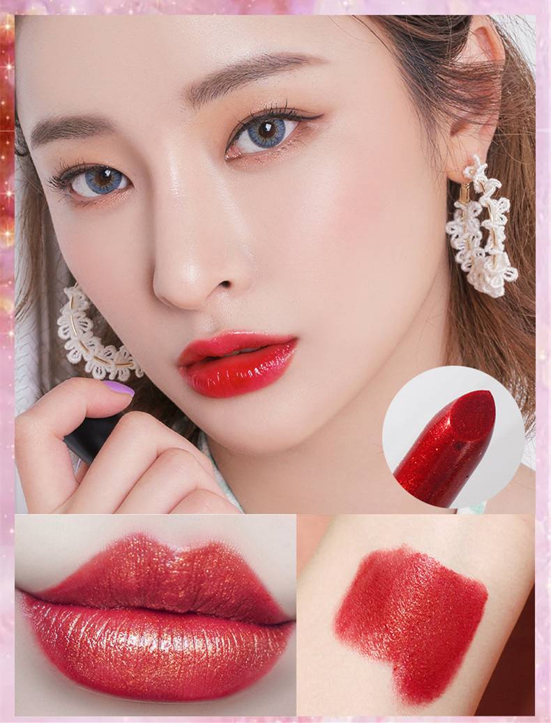 Light purple lipstick CRRshop free shipping female hot sale Dragon Fruit Colorless Lipstick Rose Red Rose Purple Student Color Changing lipstick Barbie Pink Lipstick 