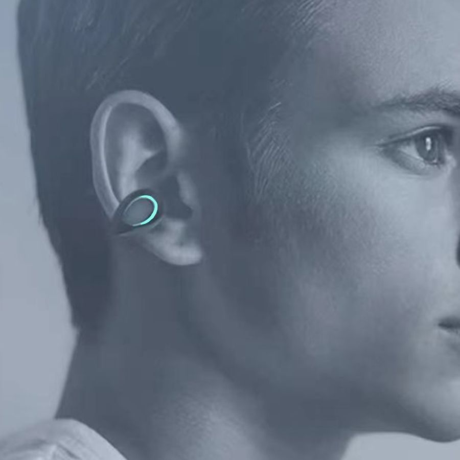 Wireless clip ear bluetooth headset bone conduction not into the ear ultra-long battery life mini high sound quality noise reduction bluetooth universal
