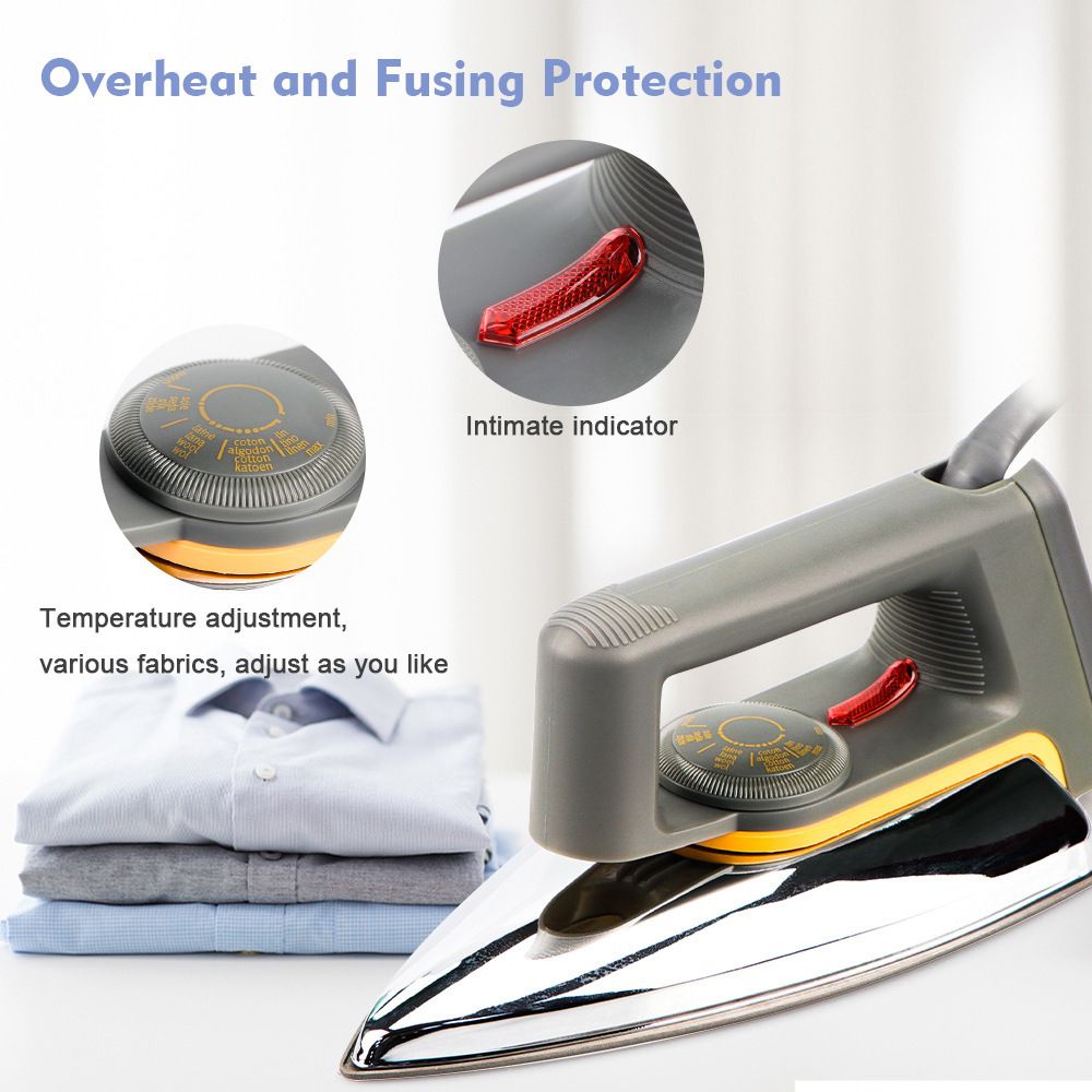 Mini Handheld Dry Iron, No Steam Electric Heat Press Machine, Constant Temperature Heating Iron for T-shirt Heat Transfer, Rhinestone Sticking, Veneer Paste, DIY Craft Fabric Garment Iron