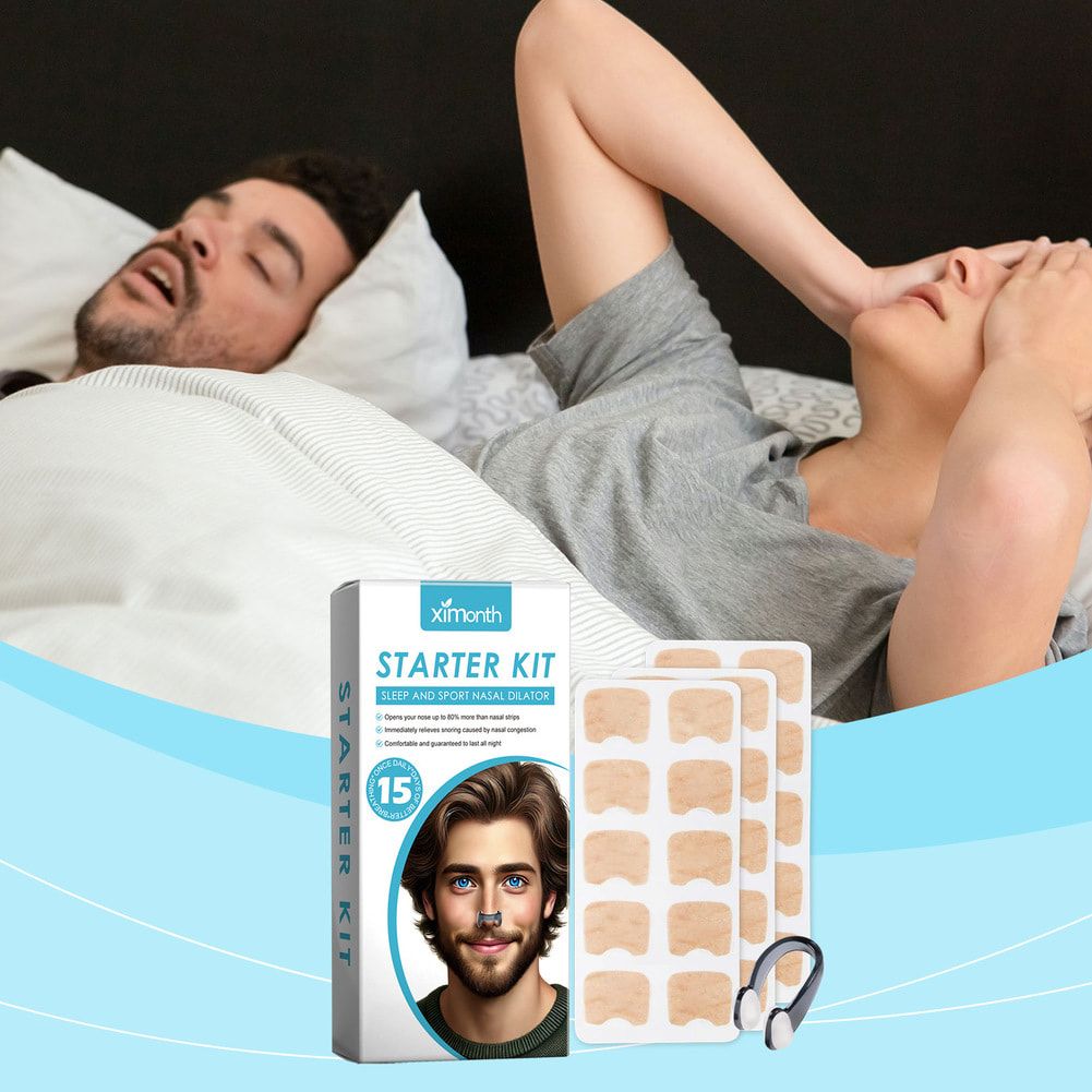 XIMONTH Sleep and Sport Nasal Dilator Intake Breathing Nasal Strip Starter Kit Nasal Breathing Dilators Nasal Strips Increase