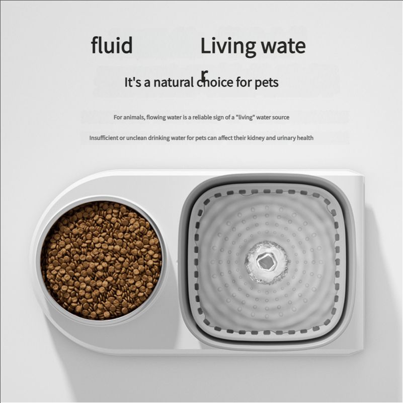 Cat bowl automatic drinking water feeder all-in-one pet bowl cat food utensil cat food bowl dog bowl pet supplies