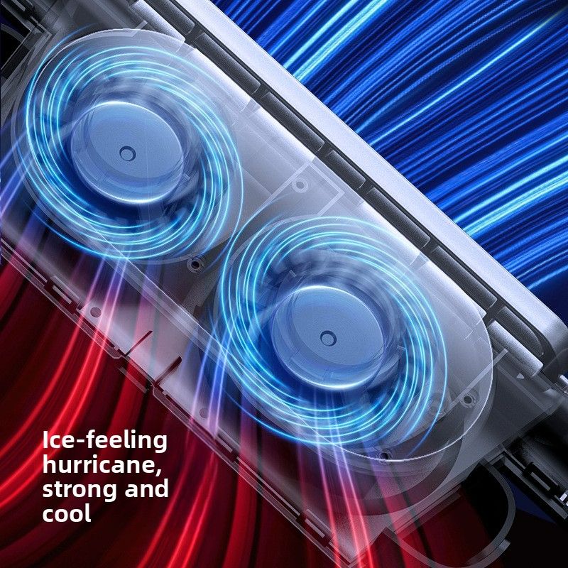 2025 creative new product car seat fan, USB plug-in bladeless rear pillow cooling back seat fan for car.