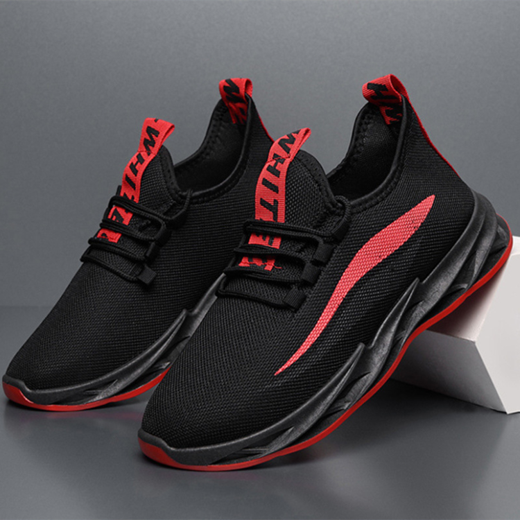 Spring and autumn breathable lightweight student sports shoes casual comfort Korean men's fashion running shoes  Close Size