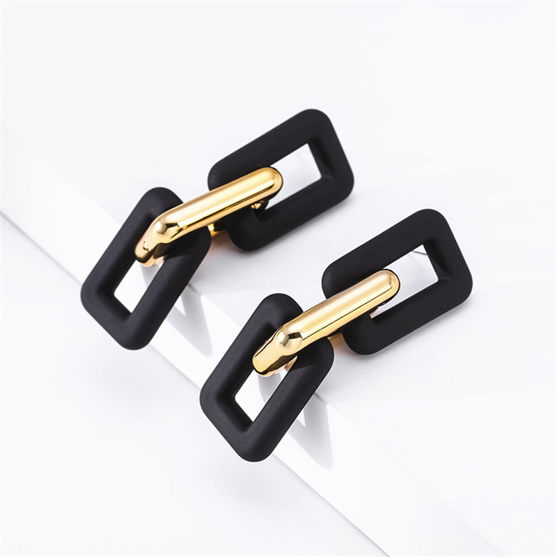 women's geometric earrings bohemian style acrylic acetate earrings