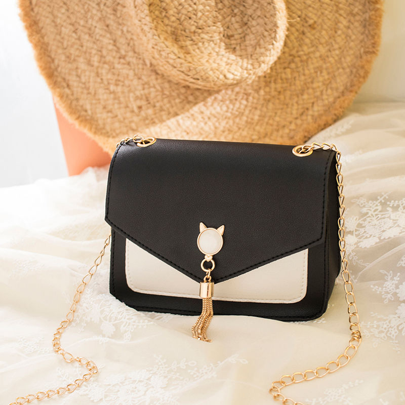 Fashion all-match change ins small square chain one-shoulder women's bag messenger junior high school students Korean version of the net red
