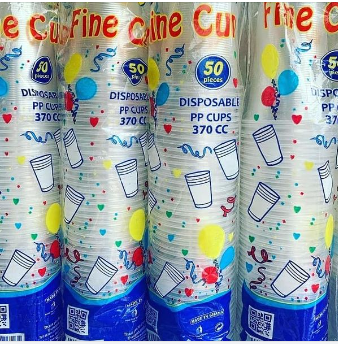 Everpack Fine Plastic Cups 200cc/370CC  50PCS