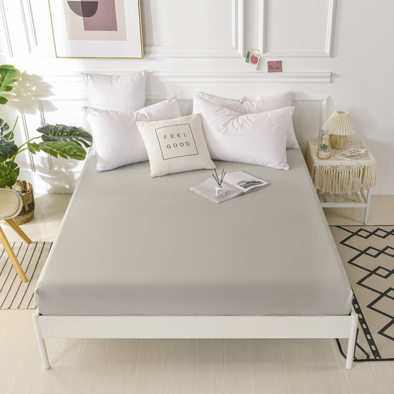 JM002 Mattress Protector Waterproof Mattress Cover Twin Size Bed Protector Washable Soft Terry Cotton Surface for Kids Pets Adults 25cm Fitted Sheet Deep Pocket