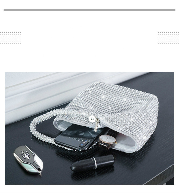 Soft Beaded Women Evening Bags Cover Open Style Lady Wedding Bridalmaid
