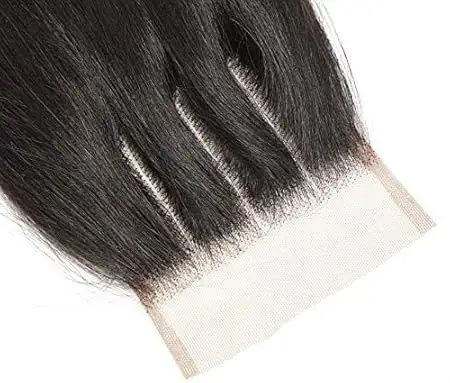 Factory Direct Hair Vendors Lace Frontal Closure 100% Human Hair 4x4 transparent Lace Closure 100% human hair 4x4 three part virgin cuticle aligned hair frontal lace closure with bundles natural straight toupee human hair women