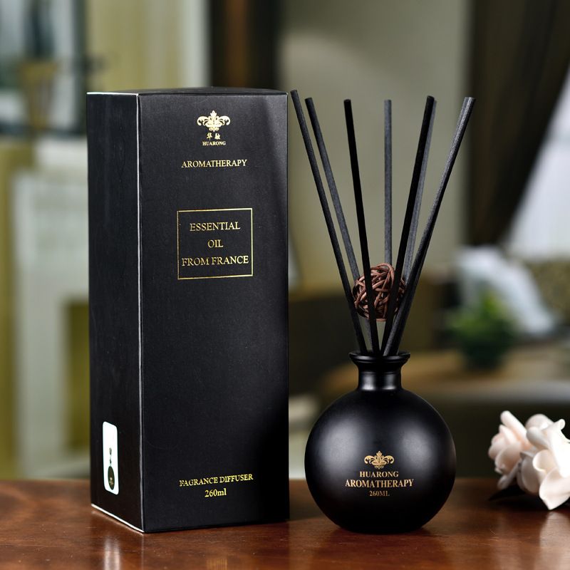 0629-3 Luxury Home Fragrance Fiber Sticks Essential Oil Ceramic Reed Diffuser Bottle and Candle Gift Set Reed Diffuser