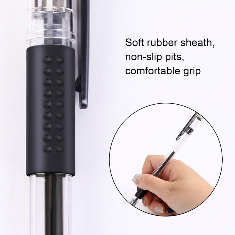 12 Pcs Gel Pens Set for School Office, Gel Pen for Artists Students Teachers Adults with 0.5mm Nibs, Rollerball Pens for Writing, Drawing, Taking Notes & Sketching