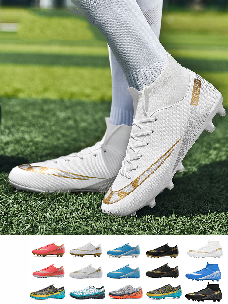 Men Cleats Football Boots High Top Soccer Boots Sneakers Football Shoes Soccer Cleats Shoes