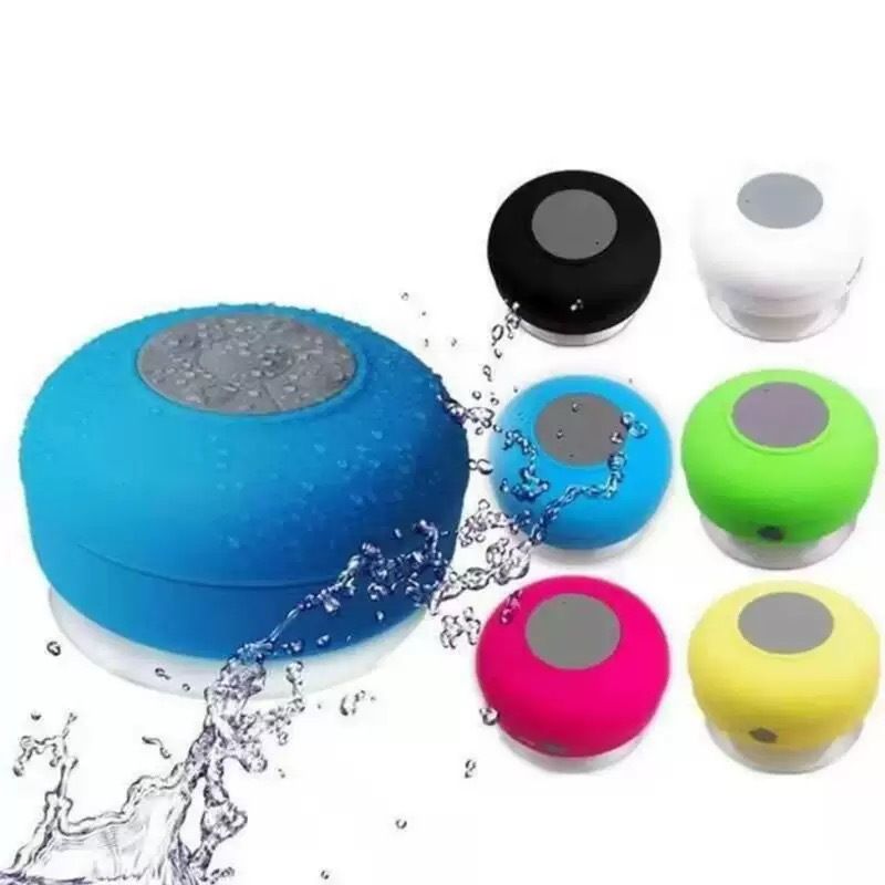 Waterproof Mini Wireless Bluetooth Speaker with Strong Suction Cup, Portable Shower Audio Speaker for Bathroom Bathtub Kitchen Indoor Use Support Hands-Free Call