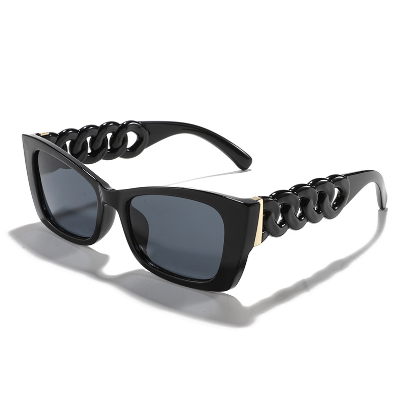 6724 Square Sunglasses Women Ins Popular Fashion Double Color Frame Retro Leopard Shades UV400 Men Trending Sun Glasses