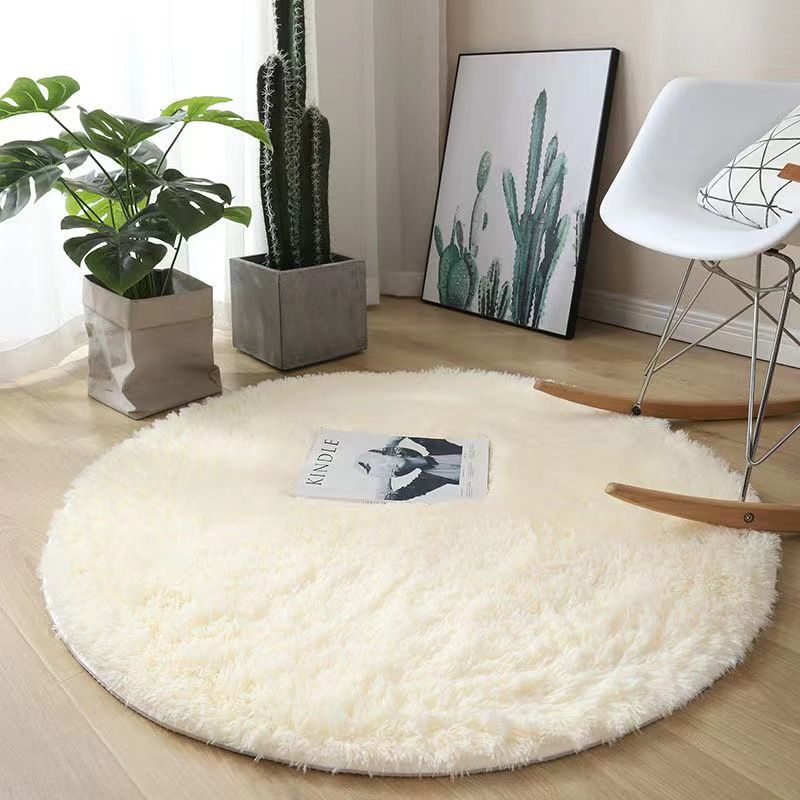 Round silk plush carpet, hanging basket chair cushion, yoga mat, living room bedroom sofa cushion, anti slip and easy to maintain floor mat free shipping