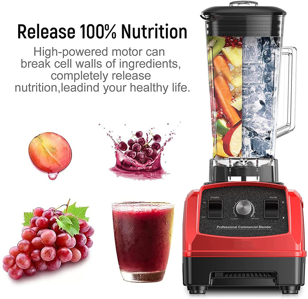Cozy Cottage Wall breaker meat grinder Blender for Kitchen Professional Cooking Blender, Versatile Kitchen Appliance BPA-Free Blender Carafe - Speed Blender Soymilk Grain Grind Makerfor Shakes and Smoothies, Nut Butters, Soups, Dips, Hummus 2L
