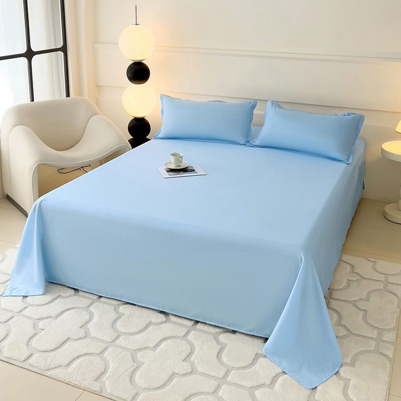 120*230cm ,150*230cm,180*230cm,220*230cm,230*250cm,Bed Sheet pillowcase Aloe vera cotton, washed cotton, bed sheets, plain brushed wool CRRSHOP 48*74cm pillow case free shipping