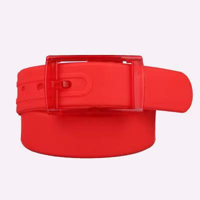 Candy Type Fashion Men And Women Lovers General Belt Silica Gel Belt Plastic Belt Defence Allergy Environmental Protection Belt