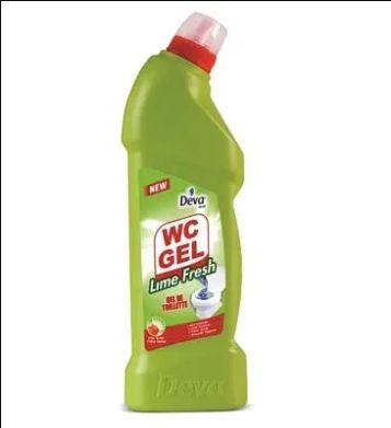 DEVA WC GEL FLORAL 750ML-floral scented- removes dirt and lime remover for WC- kills toilet germs