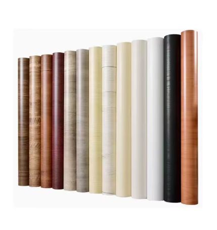 Texture Door Cabinet Wrap Self Adhesive 3D Furniture Sticker Vinyl Wood Grain Membrane PVC Foil Film 