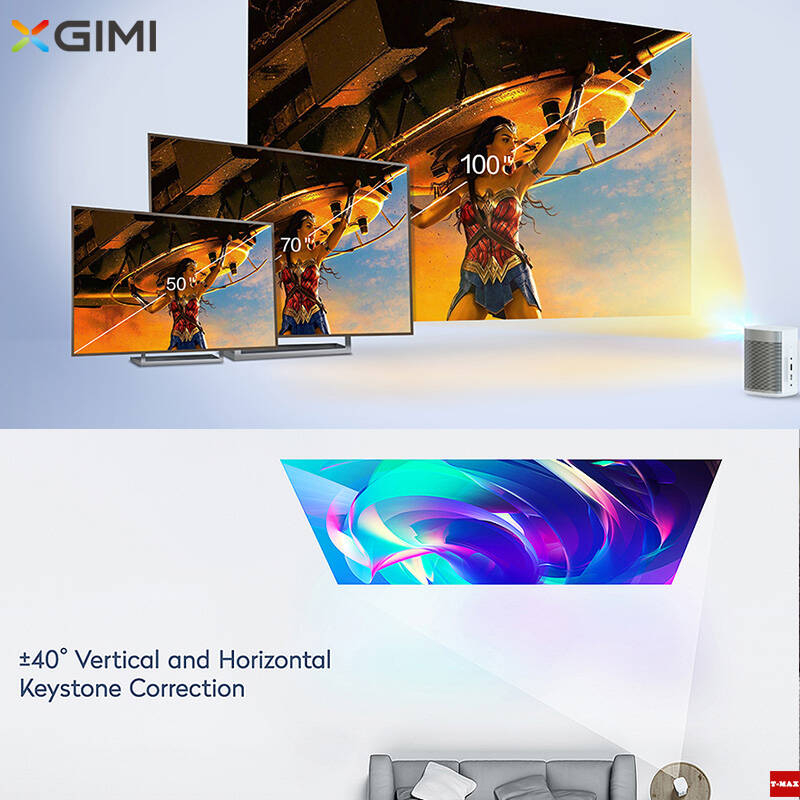 XGIMI MoGo Pro Projector 1080P Full HD DLP Portable Projector Android 9.0 with Built-in Battery Harman Kardon Blutooth Speaker