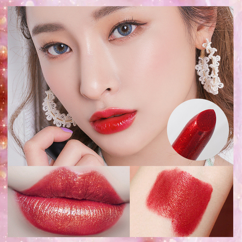 Light purple lipstick CRRshop free shipping female hot sale Dragon Fruit Colorless Lipstick Rose Red Rose Purple Student Color Changing lipstick Barbie Pink Lipstick 