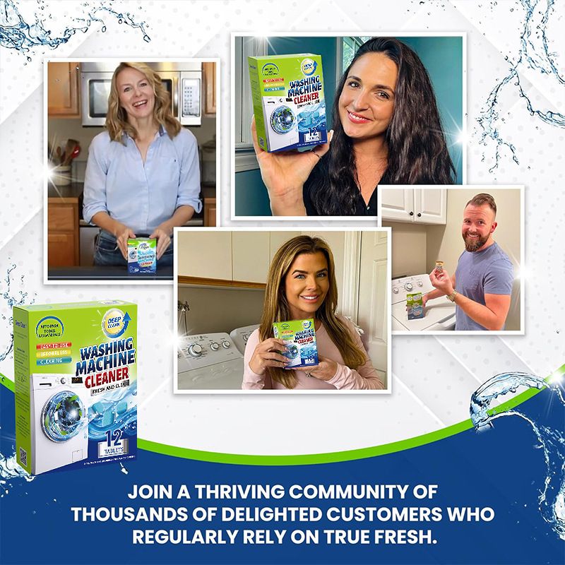 Washing Machine Tank Effervescent Cleaner Tablets, Household Fully Automatic Washer Dirt & Mold Stain Remover