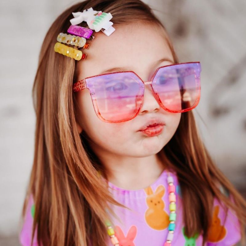61032 Children's New Fashion Square Frame Sunglasses Anti UV Sunglasses