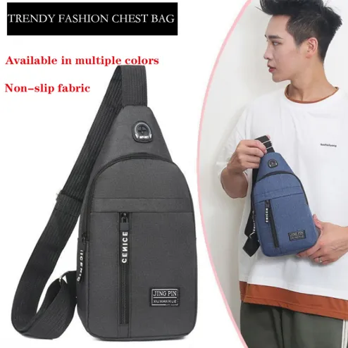 Sling Backpack with USB Charging Port Water Resistant One Strap