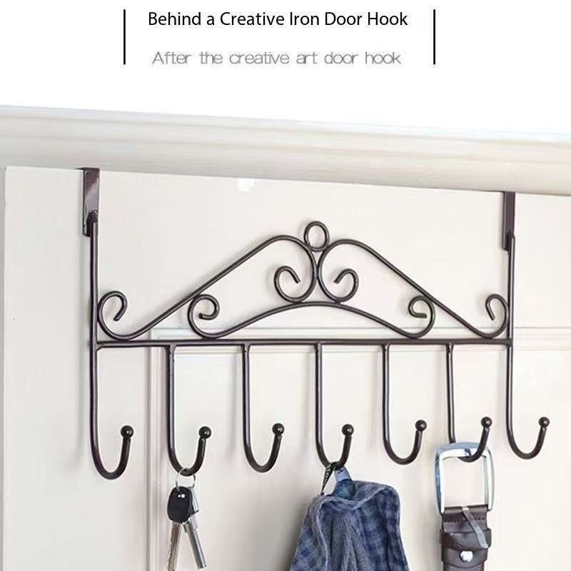 Door hook, no drilling, wall hanging clothes rack, bedroom door hanging rack, wall hanging storage rack, clothes cap, clothes hook