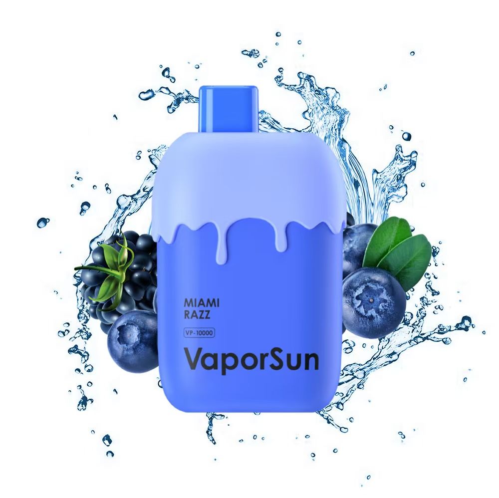 1 pcs VaporSun 10,000 puffs Vape Disposable e-cigarette 600 puffs 800 puffs 12000 puffs 15000 puffs 20000 puffs 25K puffs Vapes Miami Razz  