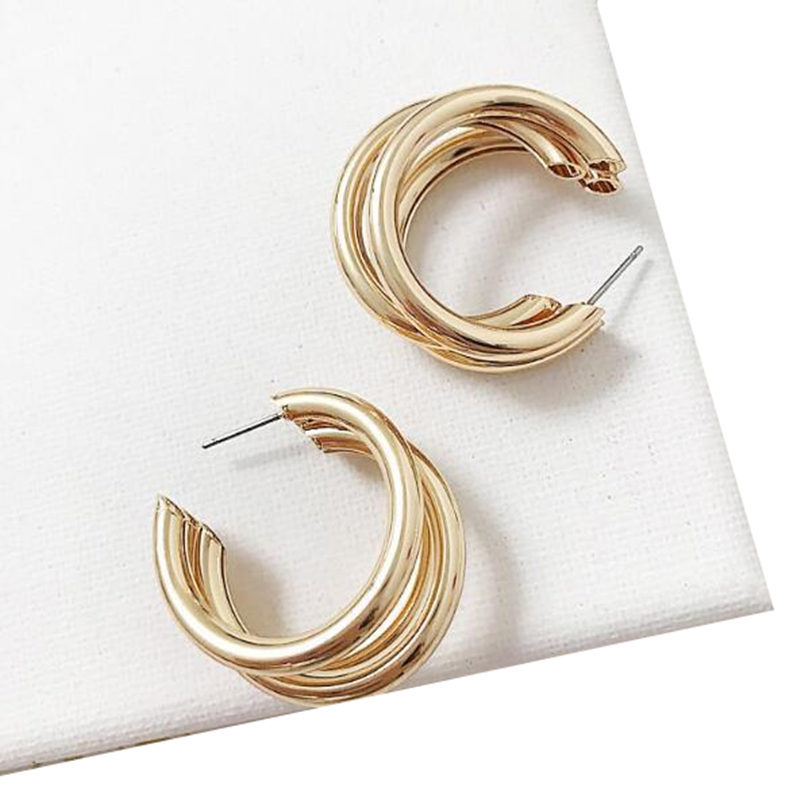 women's c-shaped cascading earrings bohemian style elegant girl earrings