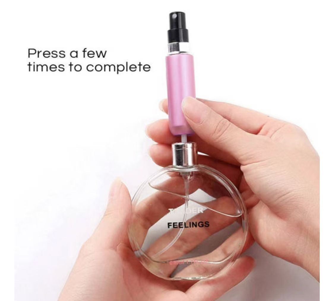 Refillble 5ml Refillable Mini Perfume Spray Bottle Aluminum Spray Atomizer Portable Travel Cosmetic Container Perfume Bottle