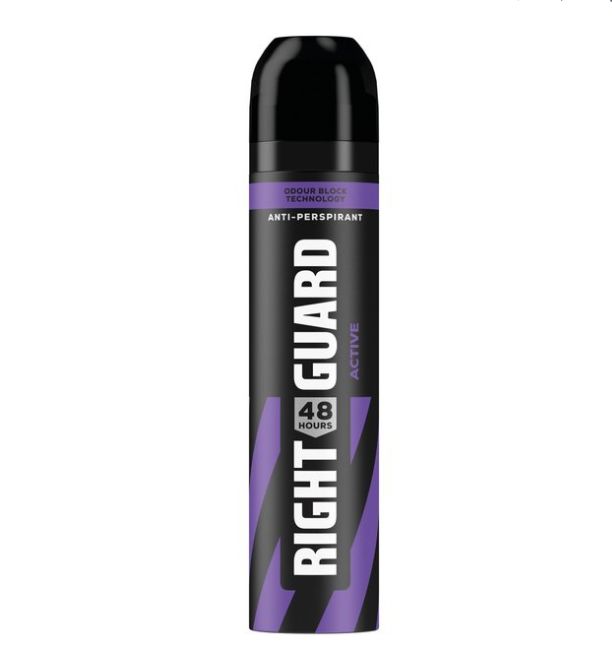  250ml Right Guard Mens Deodorant, Total Defence Sport 48H Anti-Perspirant