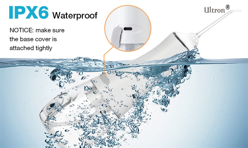 Ultron Portable Oral Irrigator Water Flosser Dental Water Jet Tools Pick Cleaning Teeth 300ML 5 Nozzles Mouth Washing Machine Floss
