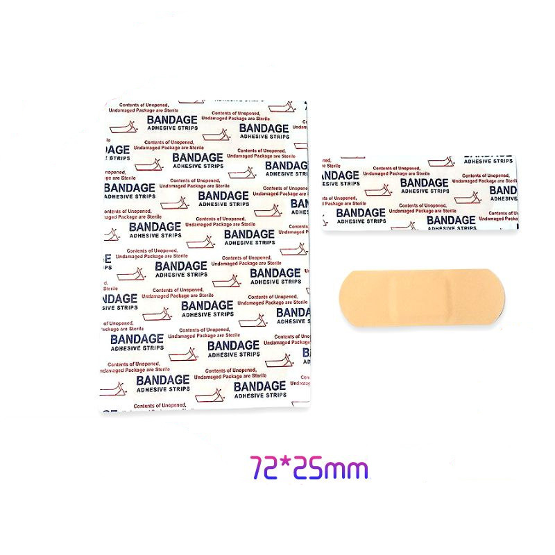 UJ114008 100 Pcs Breathable Adhesive Bandage Finger Wound Band-aids Sports First Aid Sticking Plaster Medical Surgical Patch Strips