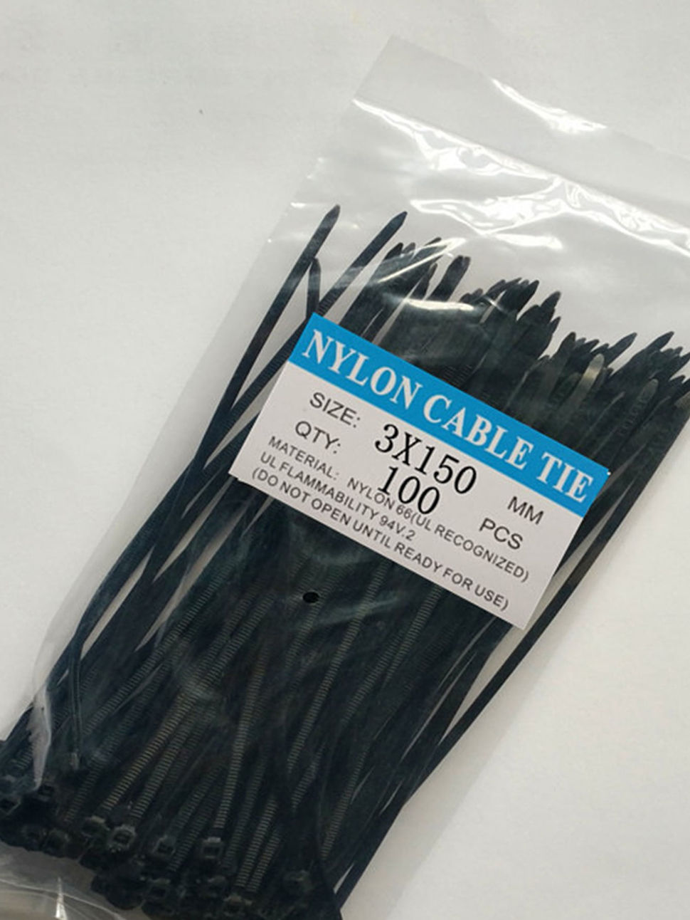 100 Pieces 6 inch Cable Zip Ties Nylon Self Locking Wire Ties
