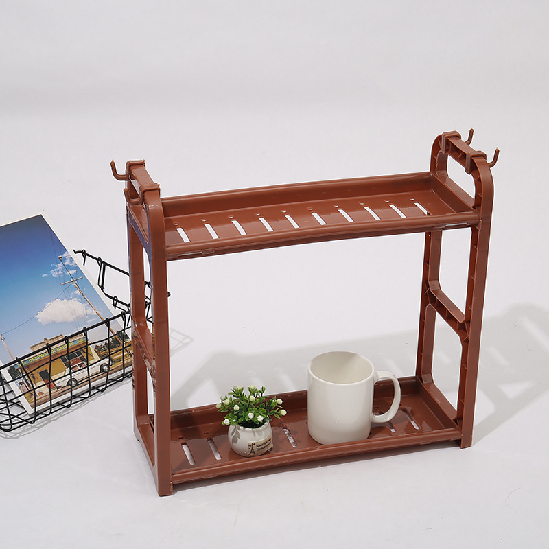 Multipurpose Plastic Shelf Seasoning Rack Shelves Kitchen Storage Rack