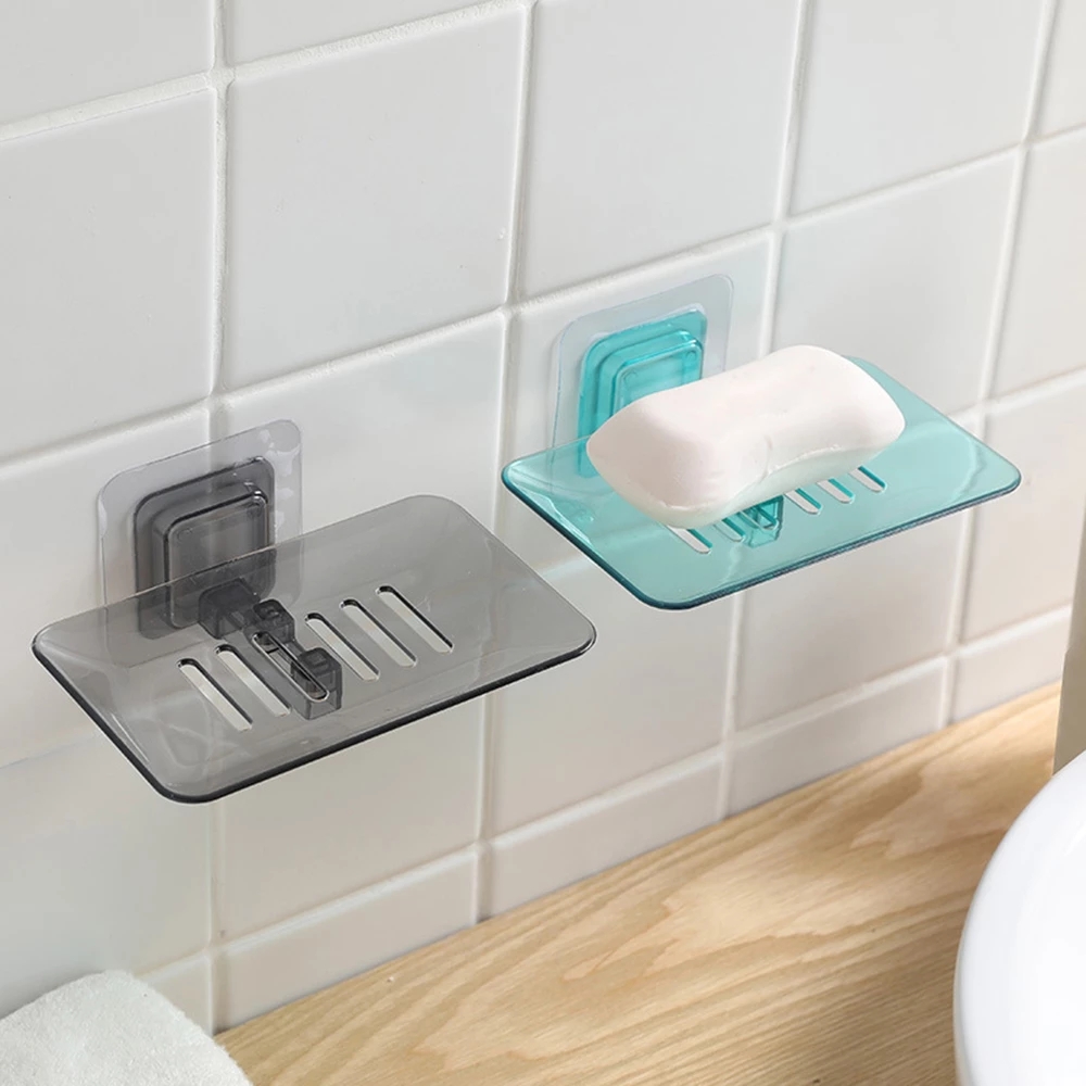 1PC Bathroom Shower Soap Box Home Dish Storage Plate Tray Holder CaHousekeeping Container Organizers
