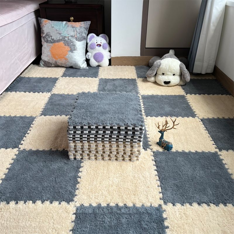 2 pcs GHC 58 Splicing carpets, carpet mats, floor mats, splicing plush carpets， Plush foam carpet 