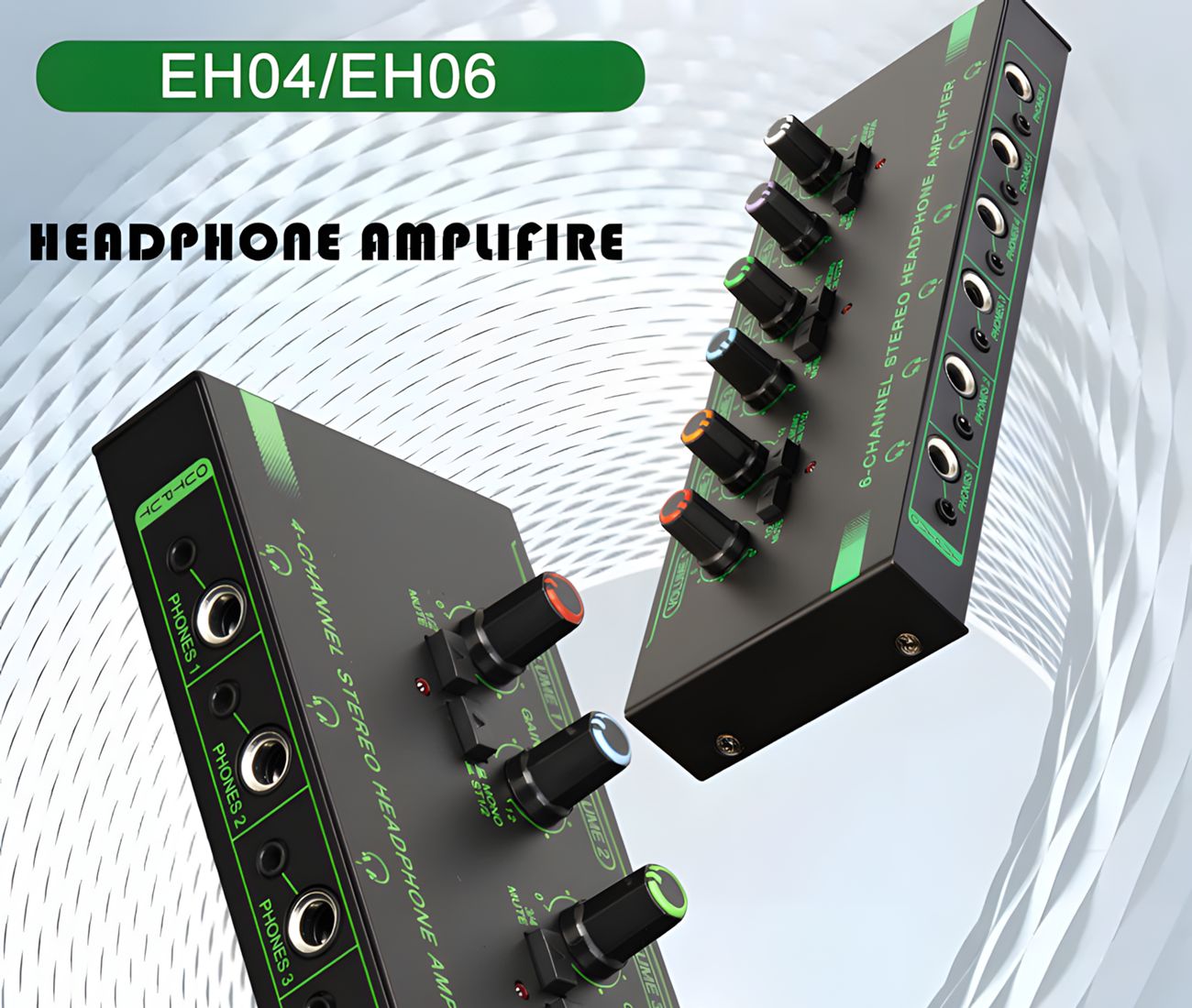 Headphone Amplifier 4-channel 6-channel monitor headphone amplifier mini audio professional