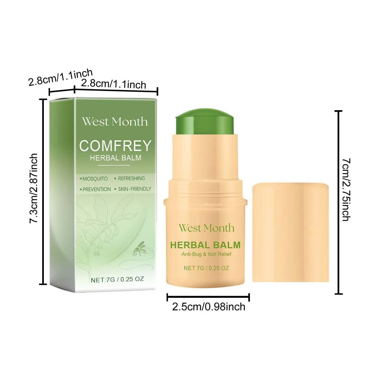 AUNONT West&Month Cool Lithospermum Ointment Children's Baby Mosquito Bites Itching Repellent Outdoor Portable Anti-Itching Ointment