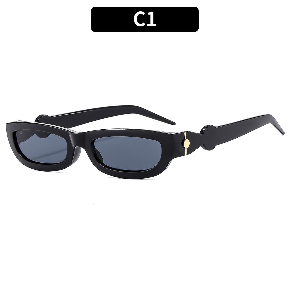 2321 Women Men UV Protection Retro Square Sunglasses UV400 Outdoor Trendy Rectangle Sunglasses